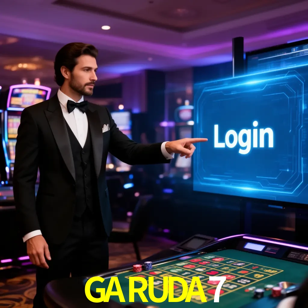 GARUDA7 Login - OTP, cuenta y soporte Pantalla GARUDA7 Login con OTP, contraseña, cuenta segura y soporte móvil